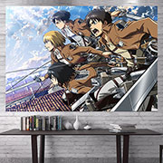 Attack on Titan Wall Decoration Background Cloth