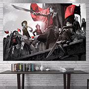 Attack on Titan Wall Decoration Background Cloth