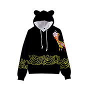 Demon Slayer Hoodie with bear ears