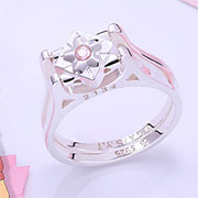 Detective Conan Sakura 925 Silver Ring