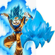 Super Saiyan Latex Cosplay Wig Blue