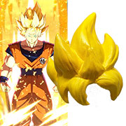 Super Saiyan Latex Cosplay Wig Yellow