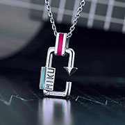 Miku Hatsune Rotatable 925 Silver Necklace
