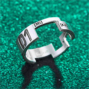 Miku Hatsune First Echo 925 Silver Ring