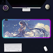 Miku Hatsune Luminous Desktop Mouse Pad