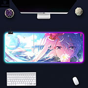 Miku Hatsune Luminous Desktop Mouse Pad