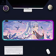 Miku Hatsune Luminous Desktop Mouse Pad