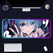 Miku Hatsune Luminous Desktop Mouse Pad