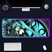 Miku Hatsune Luminous Desktop Mouse Pad