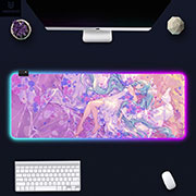 Miku Hatsune Luminous Desktop Mouse Pad