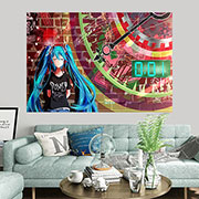 Miku Hatsune Wall Decor Cloth