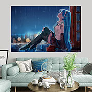 Miku Hatsune Wall Decor Cloth