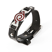 Naruto Leather Bracelet Leaf