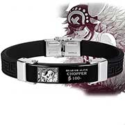 One Piece Titanium Leather Bracelet