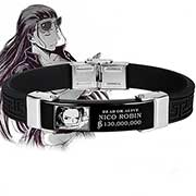 One Piece Titanium Leather Bracelet