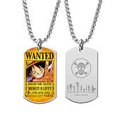 One Piece Titaninum Color Plate Necklace