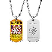 One Piece Titaninum Color Plate Necklace