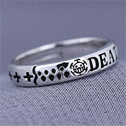 One Piece 925 Silver Ring Law